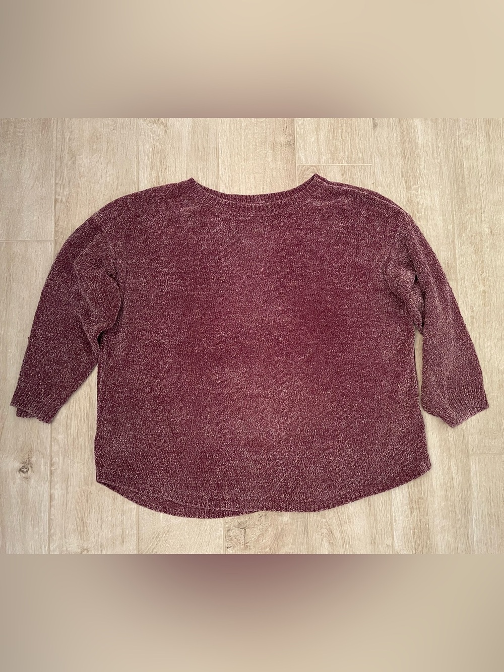 Ellen Tracy Purple Crewneck Knit Sweater, M
